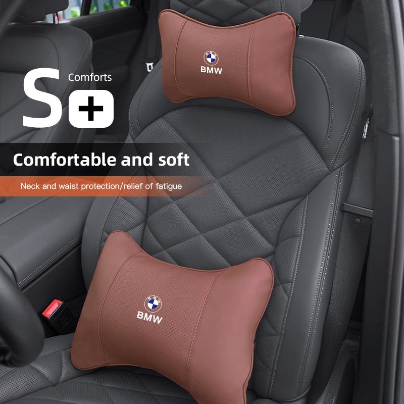 Motorcycle Sticker/Car Seat Headrest Auto Logo Neck Pillow Accessories Sticker For BMW M E46 E90 E60 F30 F10 E39 E36 F20 G30 G20 XR1