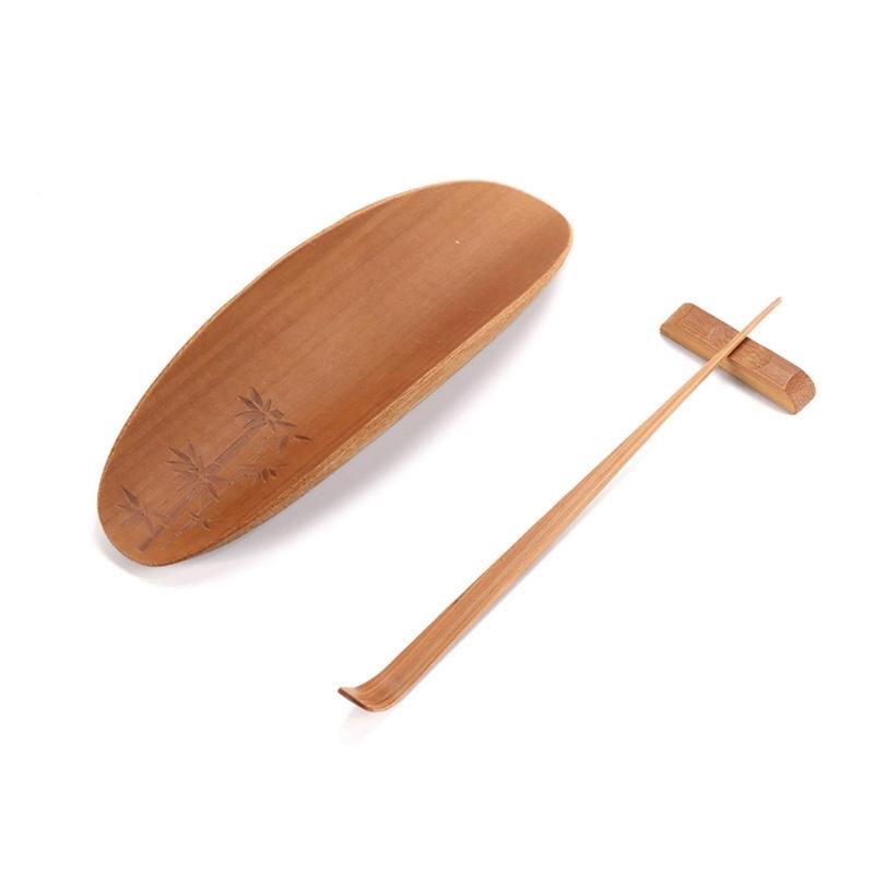 Traditional Chinese Teas Ceremony Set 3 Bamboos Tool With Intricate Carvings For Precise Brewing Family Gatherings And Cultural Display
