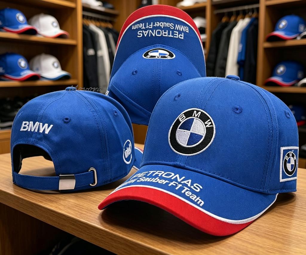 For BMW Motorsport Emblem Baseball Cap Outdoor Summer Sport Embroidery Hat Spring Autumn Outdoor Daily Sunscreen Hat Stickers fsdf08