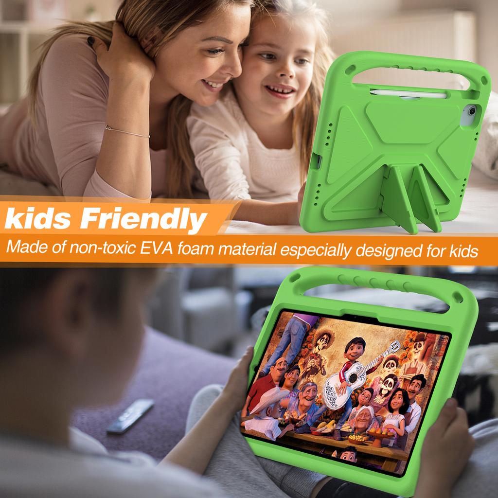 Безопасный для детей планшет EVA для iPad Pro 13 Air 13 2024 A2926 A3007 A2903 A2904 Противоударная подставка Прочный чехол с держателем для карандашей