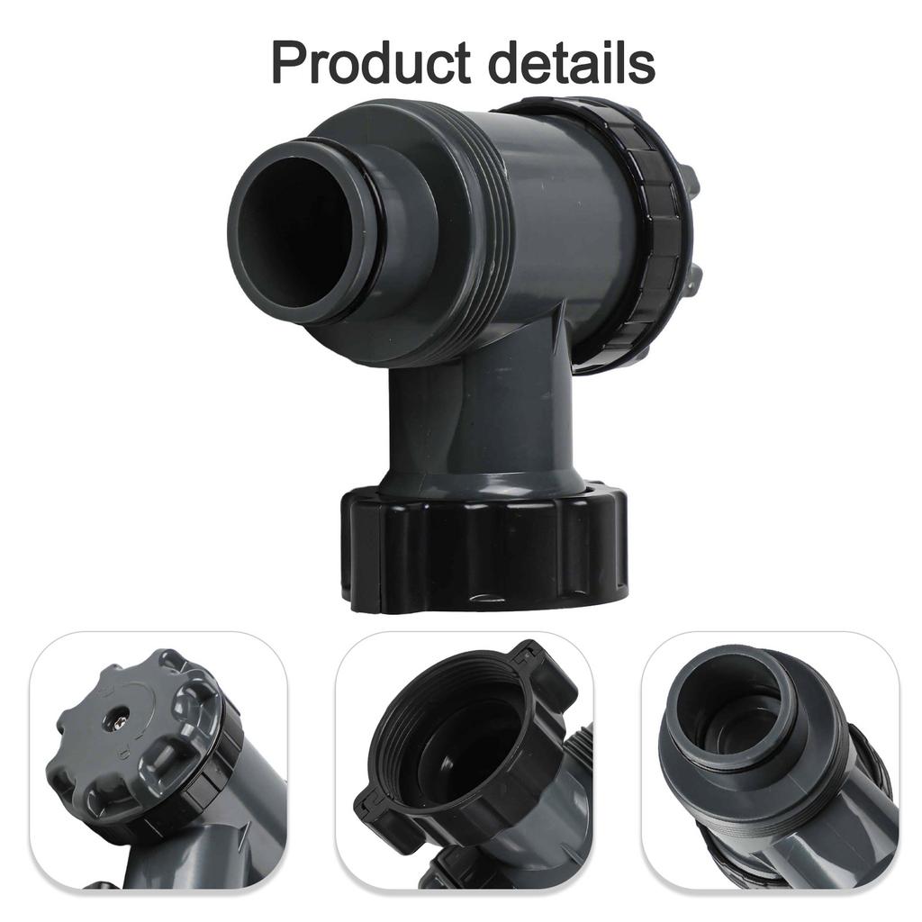 1pc Switch Plunger Valve On-Off Plunger Valve Swimming Pool Filter Pump For 1-12 Diameter Hoses 2-12 Threaded Connector Fittings
