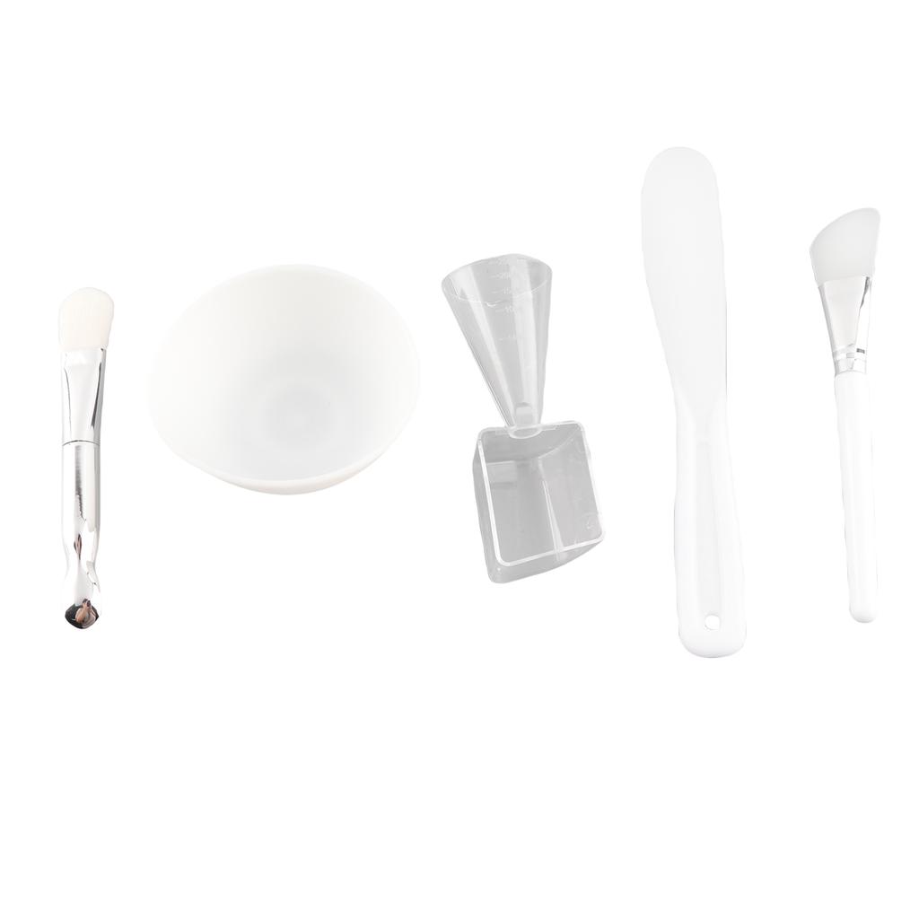 Инструмент для масок для лица своими руками Силиконовая кисть Мягкая кисть Миска для смешивания Шпатель Мерный стаканчик Набор