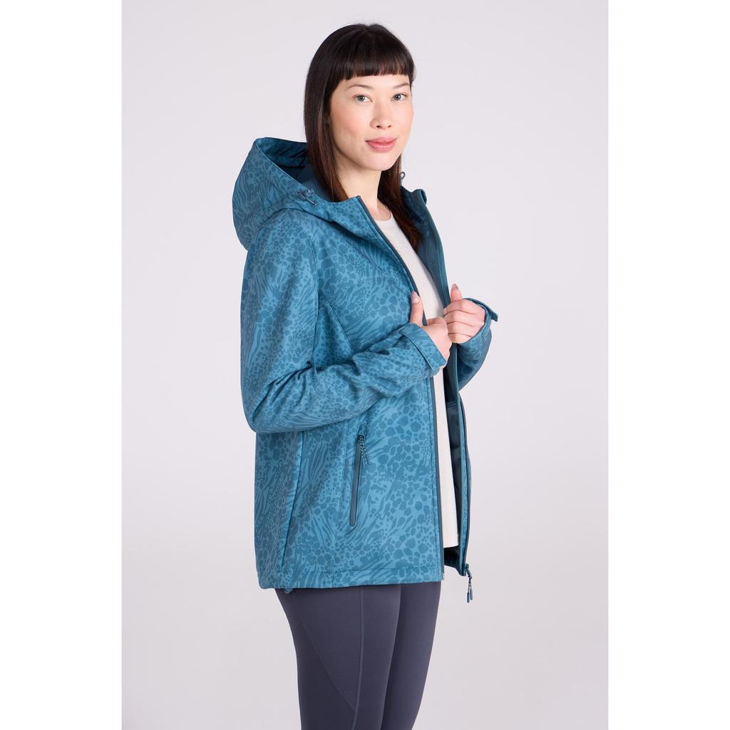 Mountain Warehouse Womens/Ladies Exodus Printed Water Resistant Soft Shell Jacket