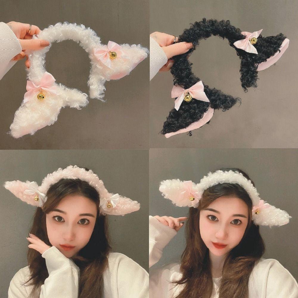 Fancy Props Sheep Ears Headband Simulation Headwear Fashion Headpiece Women Girls