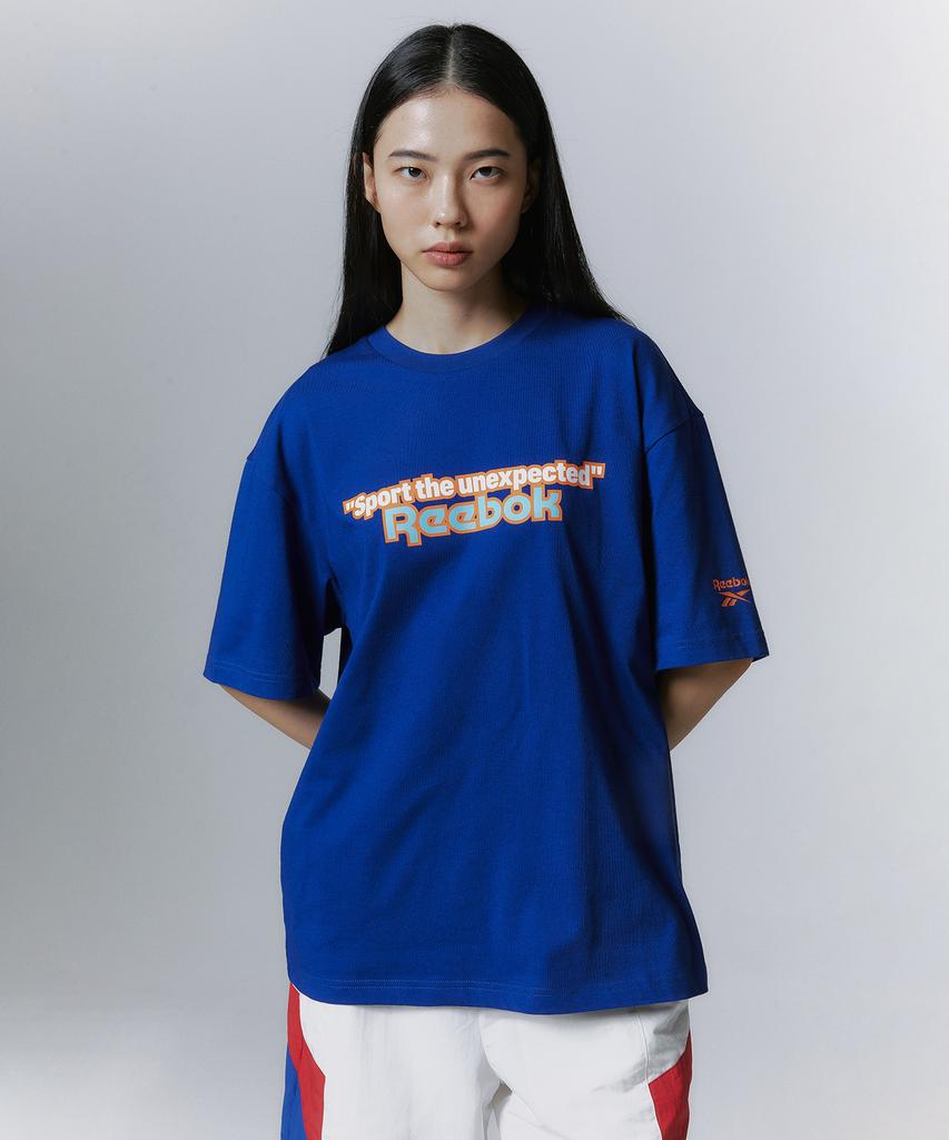 Reebok Графическая футболка для командных видов спорта - Синяя