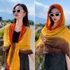 Large Size Printed Gradient Sunscreen Scarf Shawl Beach Towel
