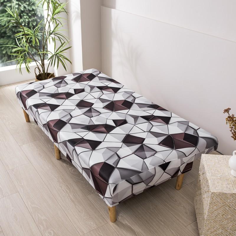 Чехол на футон без рукавов с цветочным принтом, эластичный чехол на диван-кровать, защитник мебели без подлокотников с эластичным низом, 1 шт.