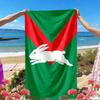 South Sydney Rabbitohs Print Beach Towel, Versatile Lightweight Absorbent Beach Towel for Pool Surf Yoga Bathroom, Perfect Birthday Holiday Gift