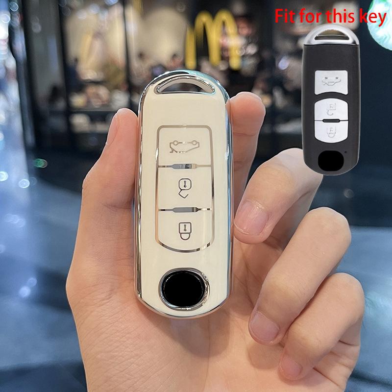 Новый чехол для ключей из ТПУ с 2 3 4 кнопками для Mazda 2 3 6 Atenza Axela Demio CX-5 CX5 CX-3 CX7 CX-9 CX30 2016 2017 2018 2019, чехол для ключей