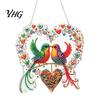 Acrylic Rhinestone Painting Set Christmas Suncatcher Kit, DIY Faux Pearl Art Ornament Craft Crafts for Adults Beginner, Xmas Handmade Ornaments