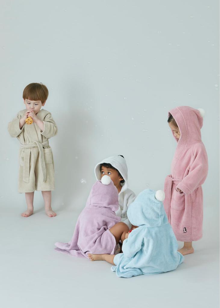 Konny Kids предотвращает простуду после купания для детей в возрасте от 3 до 5 лет [Konny] Халат, сертифицирован по Eco-Tex, купание, мягкий, впитывающий, полотенце, ванна, бассейн, игра, с капюшоном,