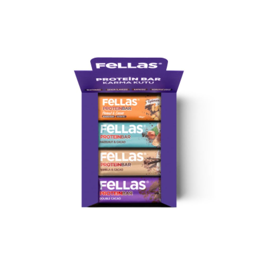 Протеиновый батончик 32 г, смешанная коробка, 12 шт. (4 типа)