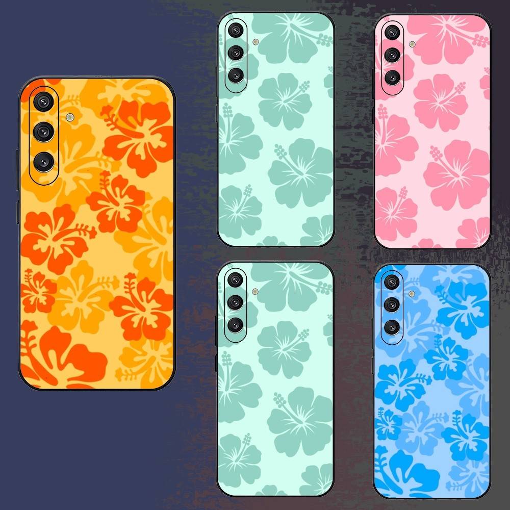 beach maple leaves Phone Case For Samsung Galaxy A73,A72,A71,A70,A52,A51 Others Soft Black Cover
