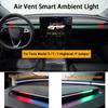Smart Air Vent Ambient Light System for Tesla New Y Juniper Model 3 Highland  Model 3 Y 2021+