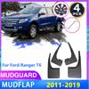 4PCS Car Mud Flaps for Ford Ranger T6 P375 2011~2018 2012 2013 2014 2015 Mudguard Splash Guards Fender Mudflaps Auto