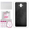 apgo Protective Skin Sticker for the Back Compatible with Oukitel K8000, Wrap Film, Foil, Vinyl - Pattern Black Leather