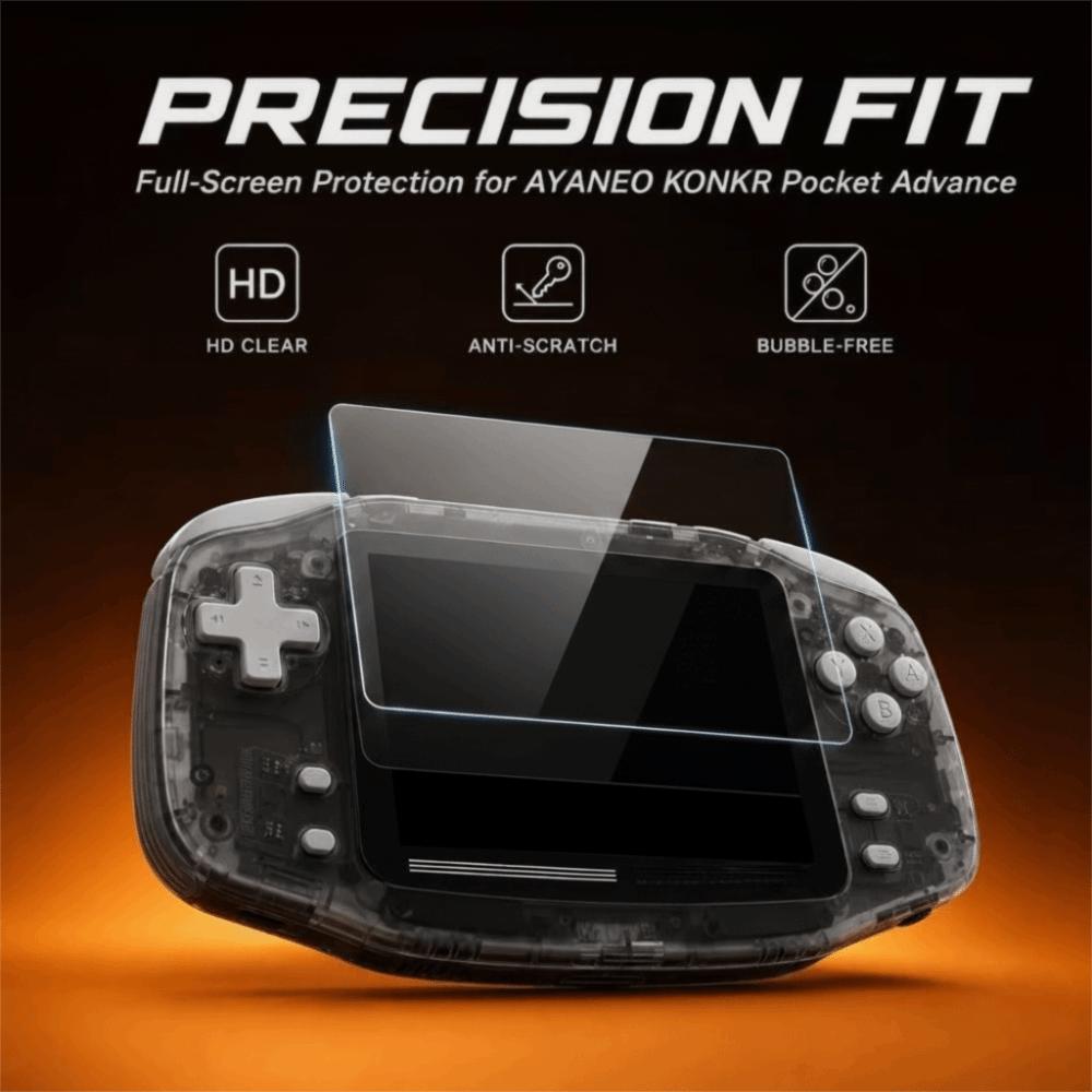 HD Clear Game Console Screen Protector Gaming Device Screen Cover Portable Gaming