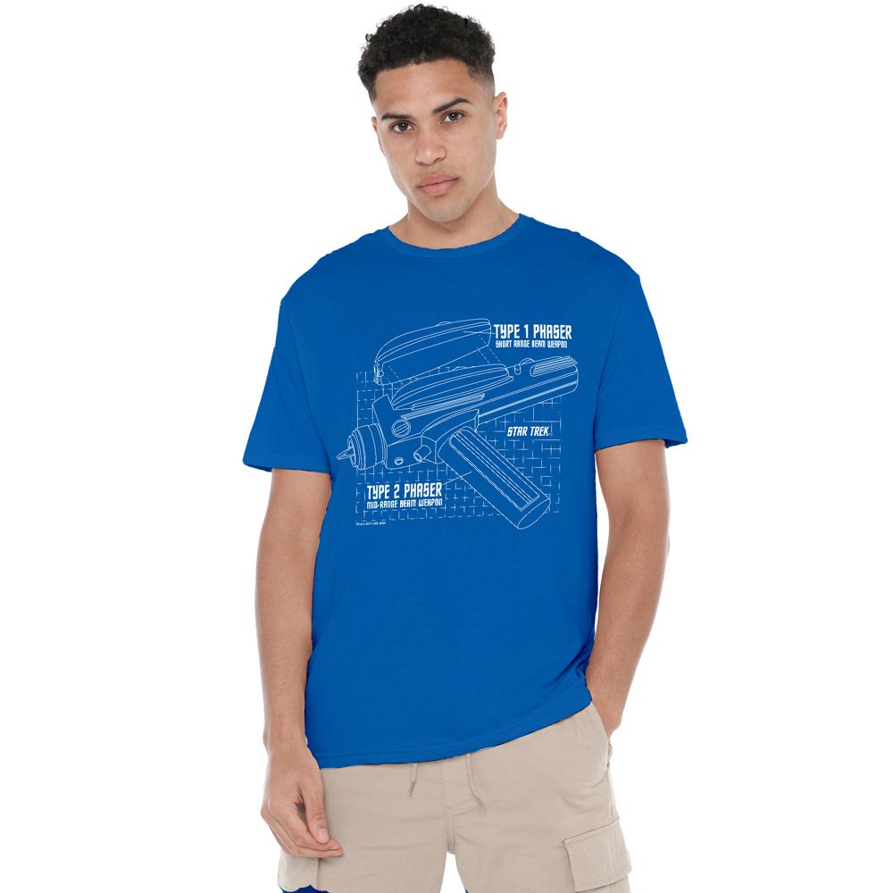 Star Trek Mens Phaser Plans T-Shirt
