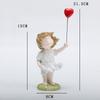 Современная скульптура, вдохновленная работой Бэнкси «Воздушный шар с сердцем и летящая девочка», Статуэтка для украшения дома