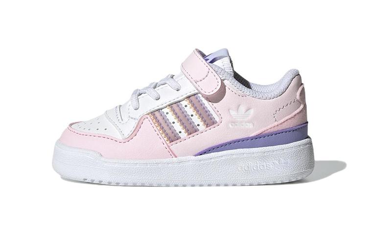 Adidas Originals FORUM Low El I Casual Low top Toddler Shoes Pink White Infant And Toddler GY8200