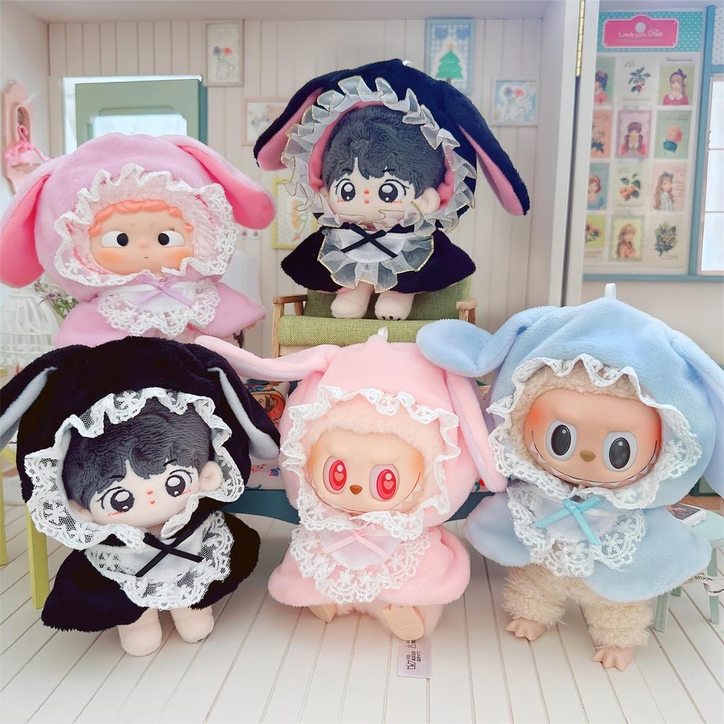 AXLUCE - Plush Clothes - Stuffed Animal - Clothes - 10cm - Doll (Rabbit (Light Pink))