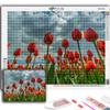 DIY 5D Diamond Painting Flowers Tulips Cross Stitch Kit Full Drill Embroidery Mosaic Art Picture of Rhinestones Gift