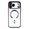 For iPhone 17 Pro Magnetic Case CD Veins Glass Lens Guard TPU Phone Back Cover