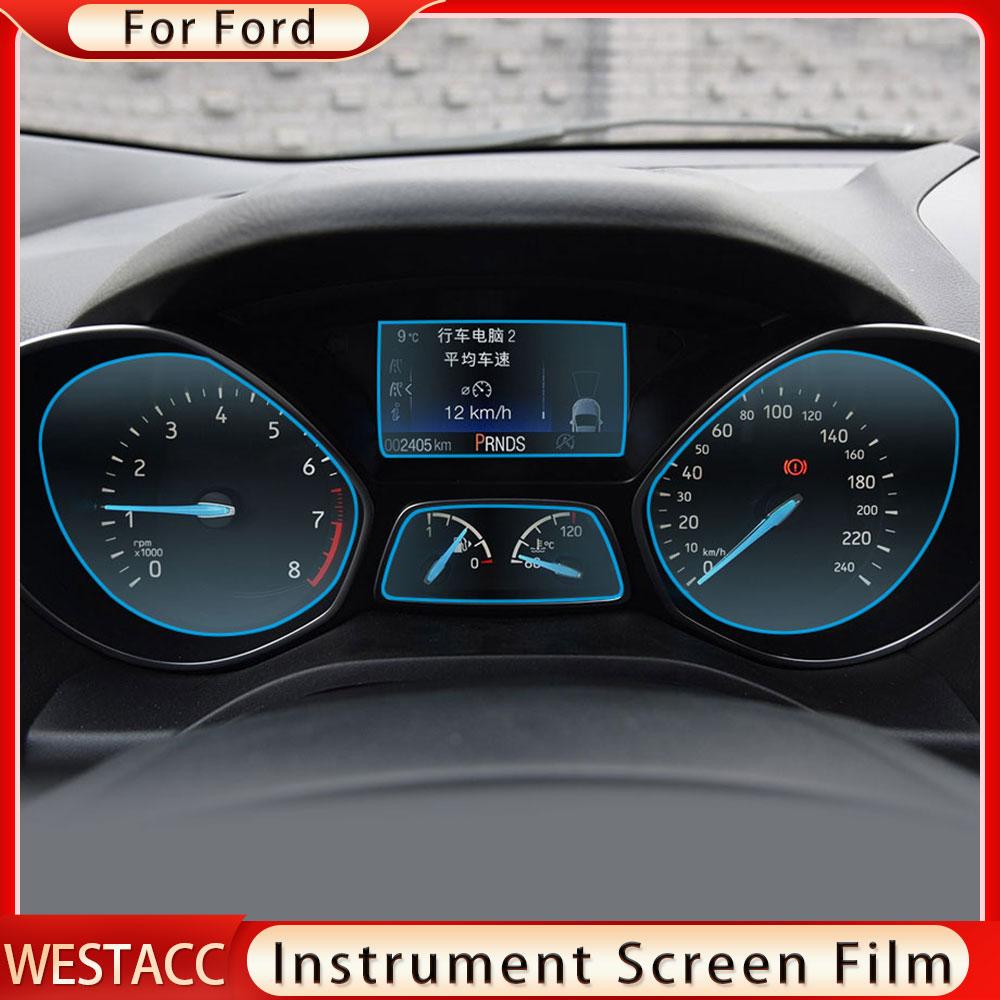Интерьер автомобиля приборная панель монитора Защитная пленка для экрана наклейка для Ford Kuga Escape 2014-2018