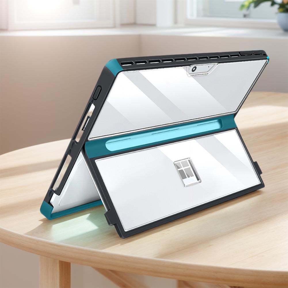 Чехол для Microsoft Surface Pro 11/10/9/8 13 дюймов, ударопрочный защитный прочный чехол, совместимый с клавиатурой Type Cover