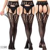 European & American Women's Mesh Jacquard Garter One-Piece Pantyhose