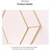 3pcs/set Floating Wall Shelf Sundries Storage Holder Living Room Home Decoration Wall Mounted Hexagon Shelf Handicraft Display Racks