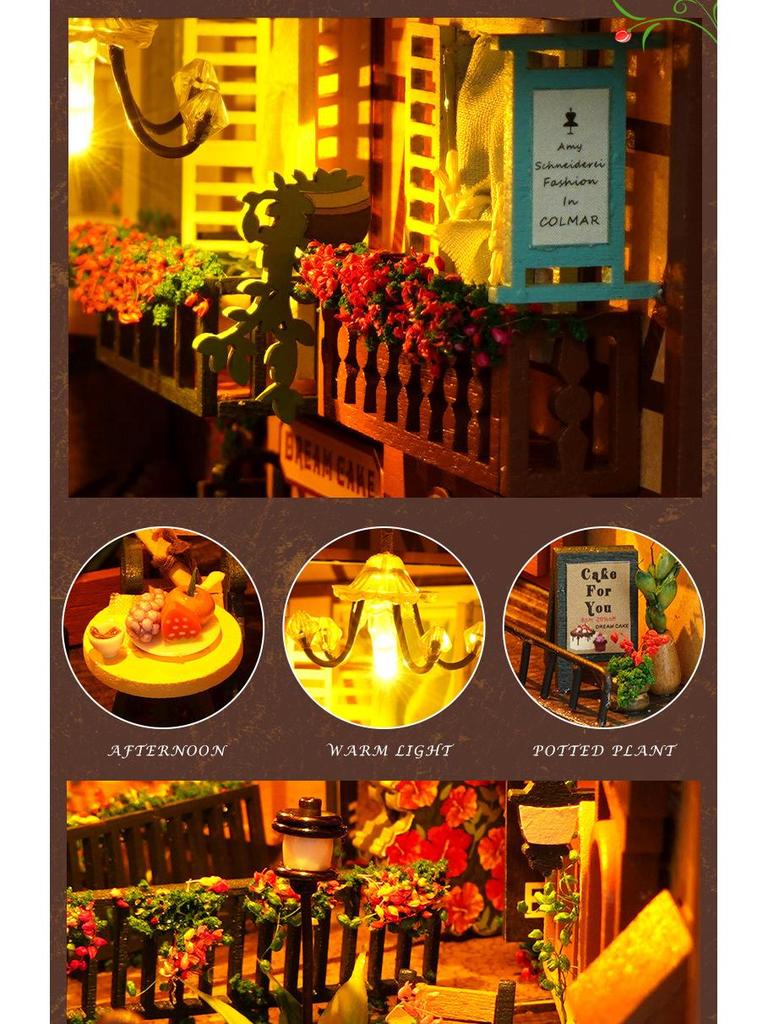 Модель книжной полки Tianyu DIY TC16 3D — креативное украшение ручной сборки и подарок на день рождения