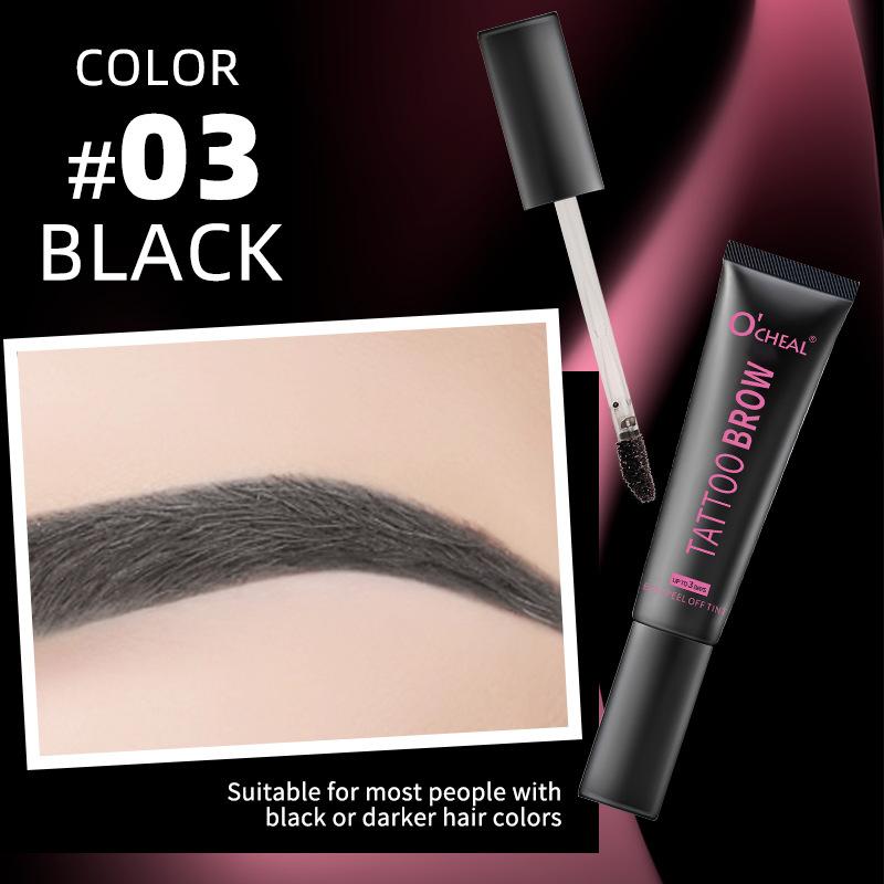 Клей для бровей Peel-off, крем для быстрого окрашивания бровей Peel-off, долговечный, устойчивый к макияжу, поту, водостойкий и легко окрашивается