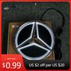 Горячая автомобильная наклейка для Mercedes benz W204 W205 W213 W177 W176 W218 W253 GLE GLC GLS W206 VITO W447Светящийся значок на решетку 3D выпуклый st
