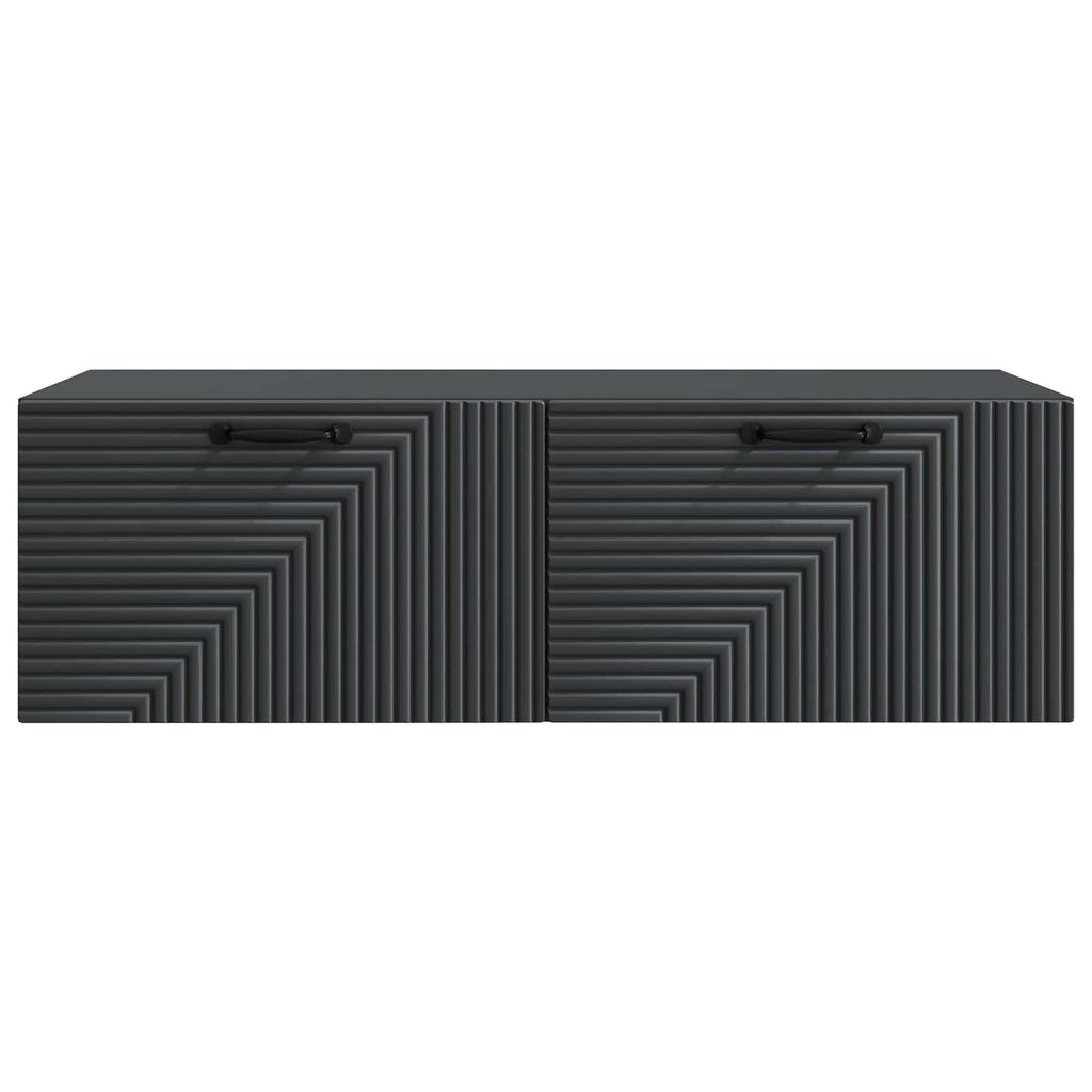 Wall Mounted TV Cabinet Black 98 x 41 x 30 cm Particleboard