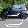 2 шт., Стайлинг автомобиля для Smart 451 453 Fortwo Forfour, спортивные гоночные наклейки на заказ, дверные боковые наклейки для тела, юбка, декоративные наклейки, виниловые