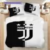 Juventus Football Club Emblem Three-piece set (1 * duvet cover + 2 * pillowcase, without core) Duvet cover and pillowcase Bedding set