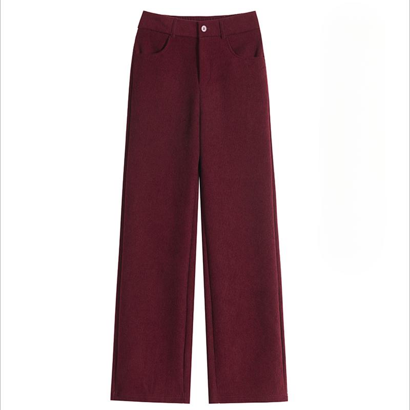 DIMANAF 2024 Зимние Длинные Брюки Женские Вельветовые Шаровары Осенние Прямые Эластичный Однотонный Пояс Свободные Брюки Новые