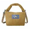 SNOOPY Corduroy 2Way Shoulder Hand Bag BEIGE