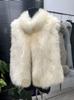 Haining high-end women's clothing, fox fur temperament, fur vest, high-end placket, whole leather, contact customer service.