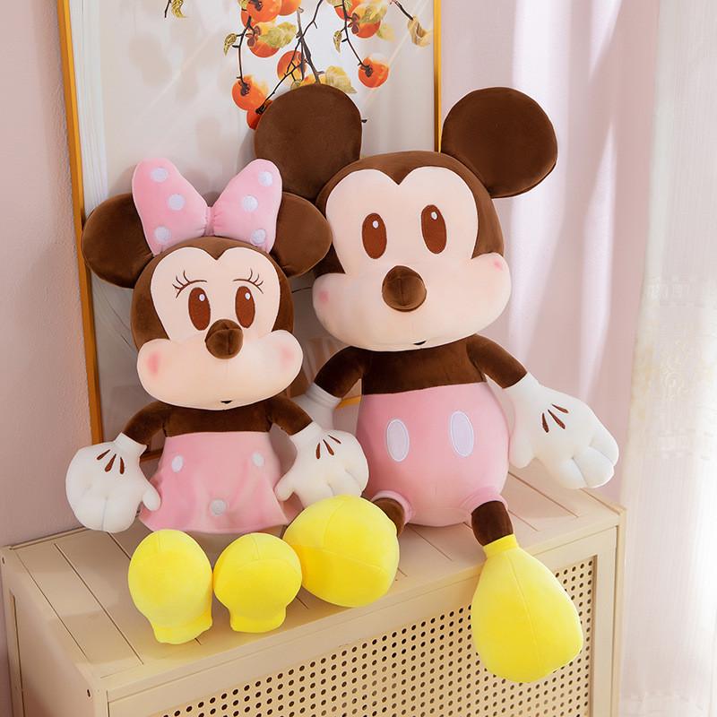 Плюшевая игрушка Микки Маус и Минни Маус от Disney, Коллекционная, Подарок для детей, Декор для свадебной вечеринки