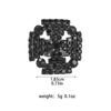 Классическое винтажное черное кристаллическое кольцо темпераментное блестящее регулируемое женское кольцо