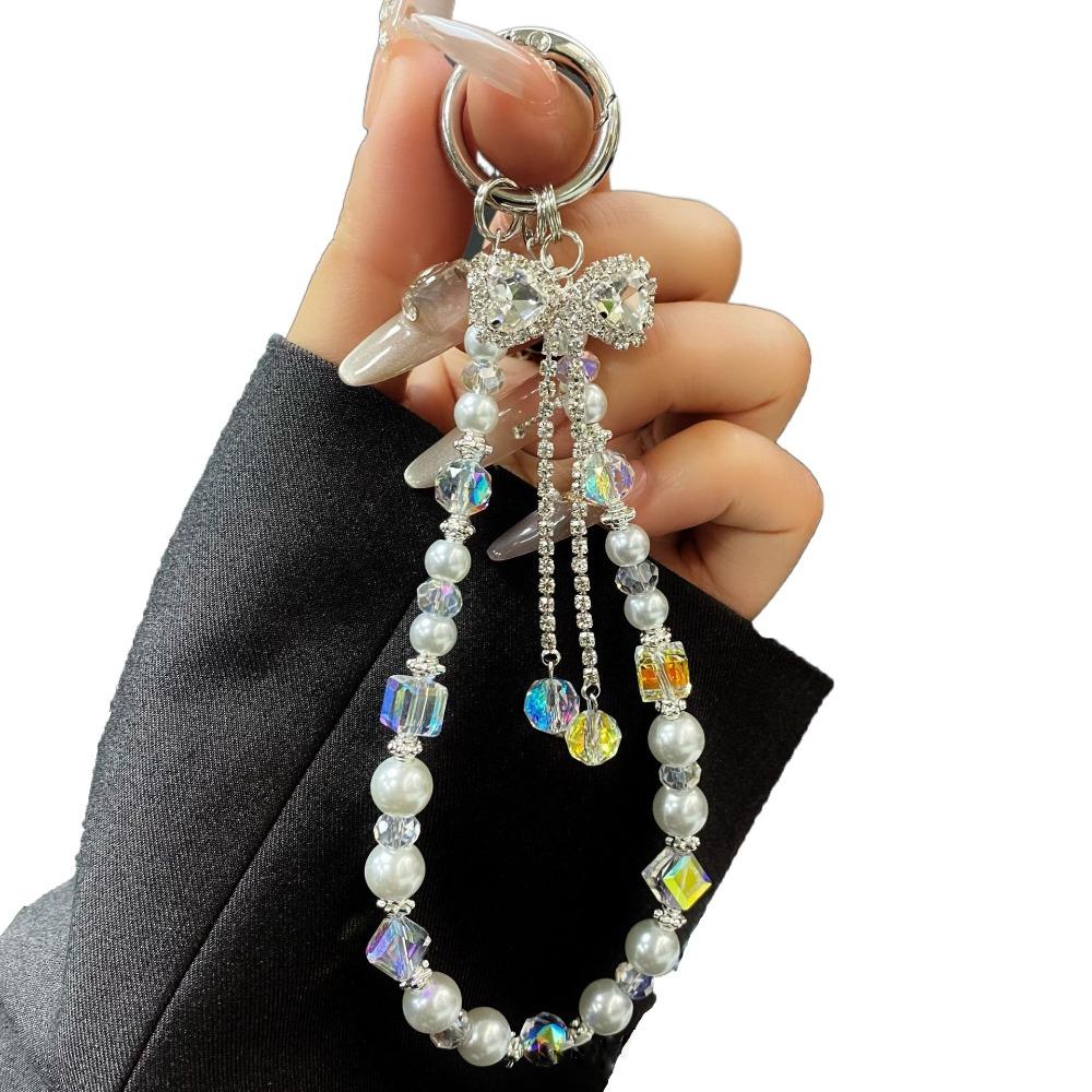 Высококачественный роскошный ремешок для телефона со стразами, жемчужный ремешок для телефона со стразами, подарок для девочек на Новый год