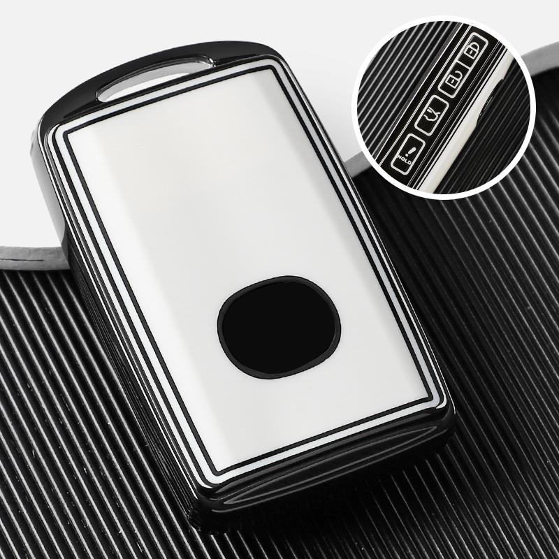 For Mazda 3 Alexa Cx30 Cx-30 Cx-4 Cx-5 Cx5 Cx-8 Cx8 Cx-9 Cx9 Car Key Cover Case Protection Shell Keychain Accessories 4 Buttons