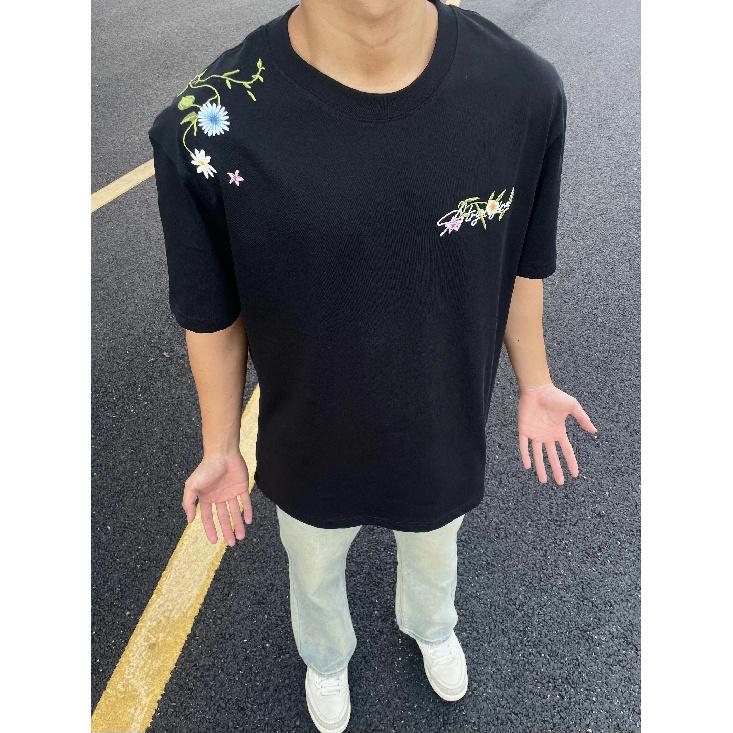 Футболка с коротким рукавом летняя мужская свободная американская принт повседневная верхняя одежда с коротким рукавом