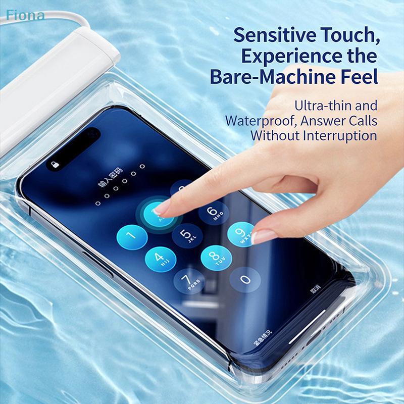 Universal Transparent Waterproof Touchscreen Phone Pouch Outdoor Diving And Swimming Crossbody Phone Case