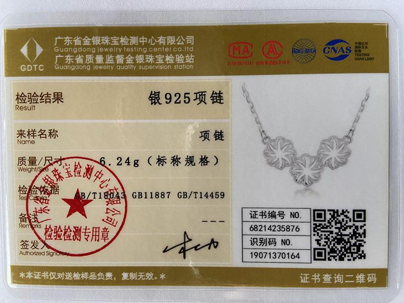 Ожерелье с подвеской в виде трех цветов из стерлингового серебра 925 пробы, модные свадебные украшения