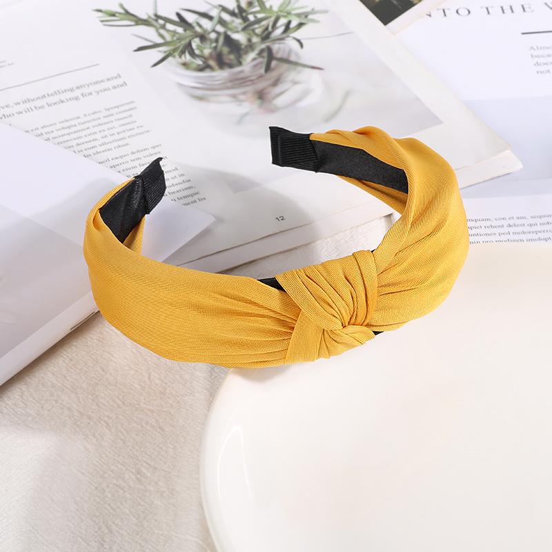 New Headbands for Women Girls Knotted Hair Band Solid Color Hairband Simple Hair Hoop Retro Makeup Headwear Hair Accessories