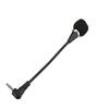 Bendable 3.5mm Mini External Mic Double Channel Auditory Input For Karaoke Live Broadcast Studio Recording Metal