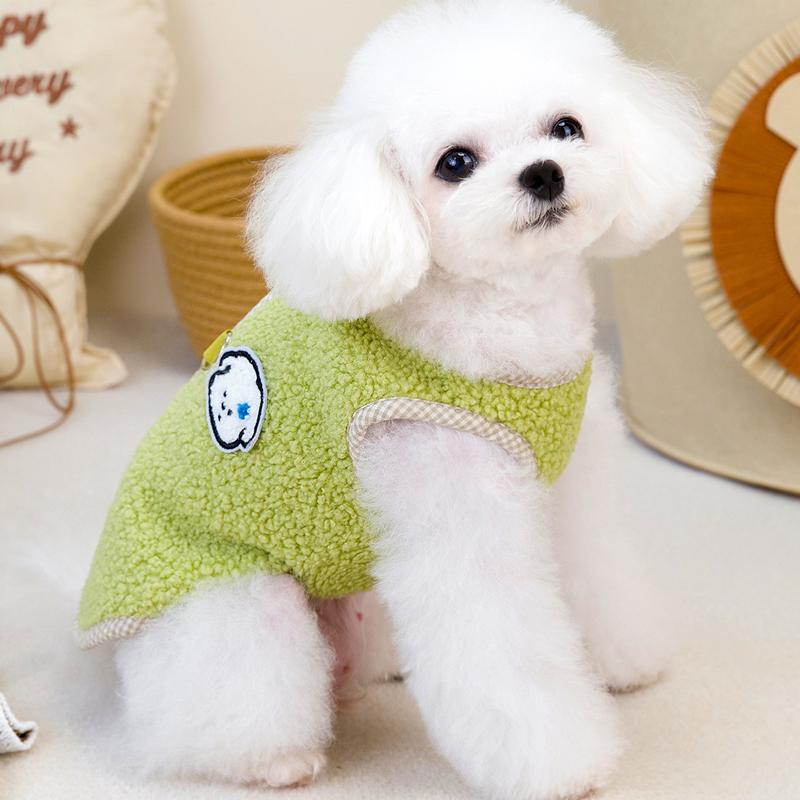 Флисовый теплый жилет для собак, куртка, зимняя, зеленая, коричневая, одежда для собак маленьких пород, чихуахуа, бульдог, пальто без рукавов, наряд для щенка XXL